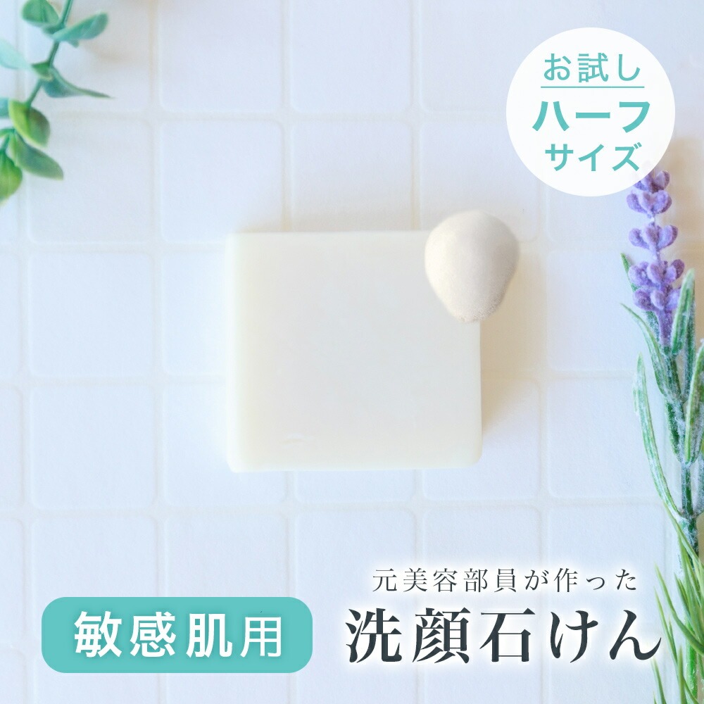 【ファミソル コールドソープ ハーフサイズ】洗顔石鹸 洗顔石けん 敏感肌 乾燥肌 年齢肌 ニキビ肌 オイリー肌 毛穴 毛穴汚れ 角質 くすみ 顔ダニ 炭酸 炭酸美容 炭酸泡洗顔 炭酸泡パック 無添加 いい香り 全身 シャンプー 頭皮