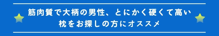 男性用枕一覧