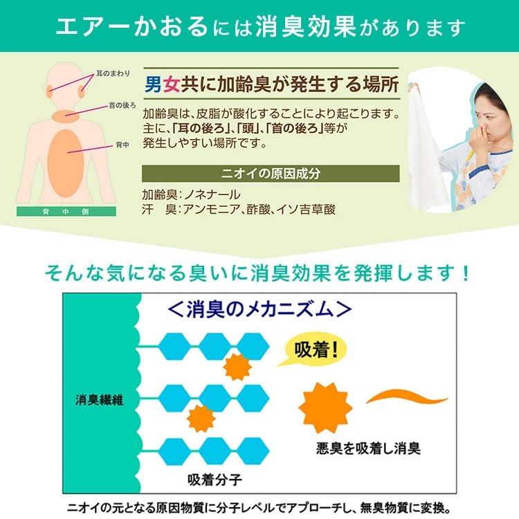 消臭効果のあるエアーかおる