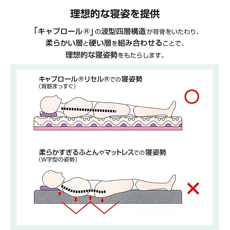 理想的な寝姿を提供