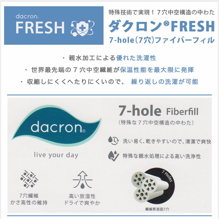 ダクロン FRESH ファイバーフィル