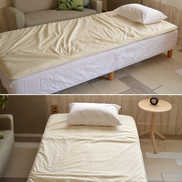 厚めのベッドパッド オーバーレイマット 使用イメージ2