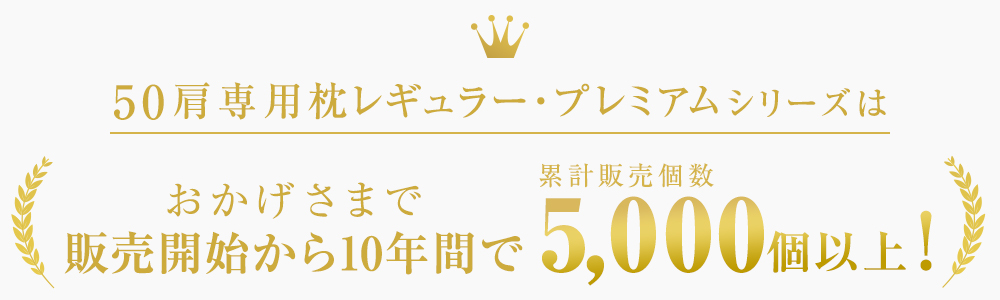 おかげさまで販売開始から10年で累計5,000個以上！