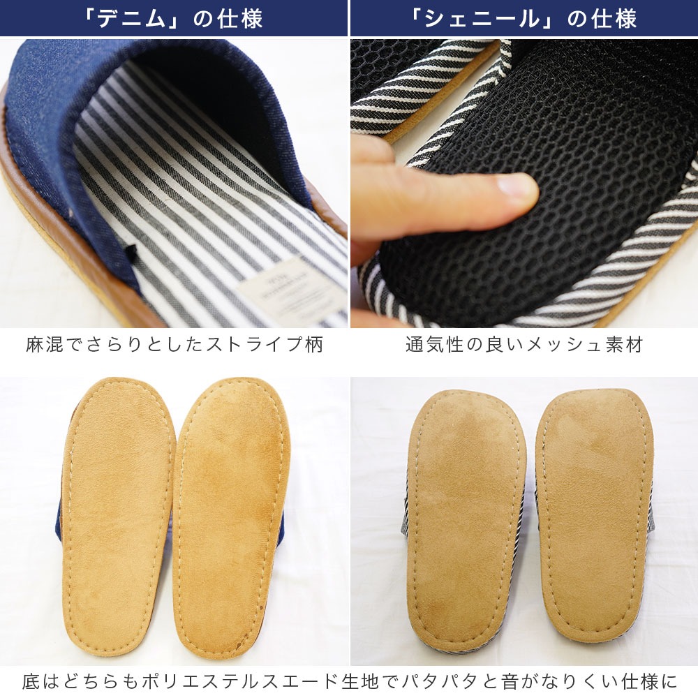 3L 大きいルームシューズ 仕様の違い