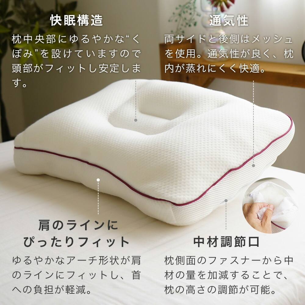 2層構造まくらの仕様について