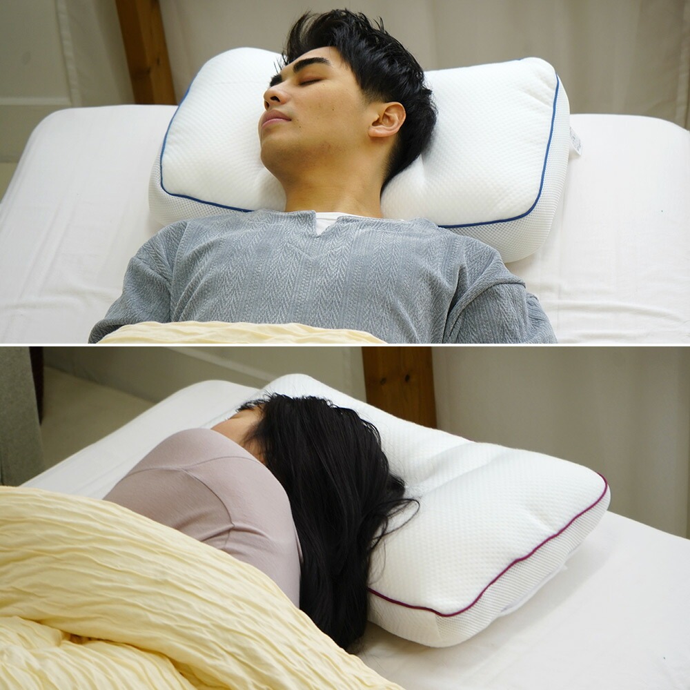 2層構造まくら 高さ7cm 5cm 使用イメージ