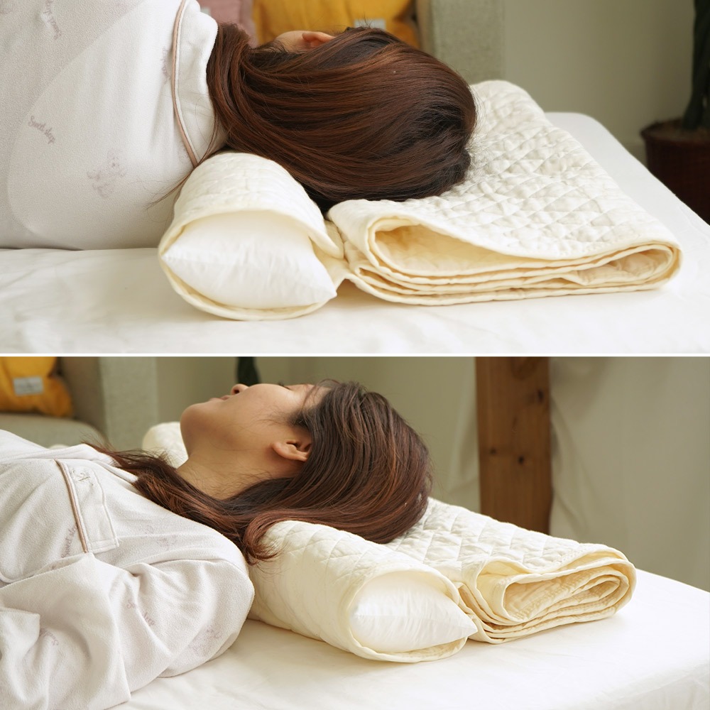 頸椎サポート枕 使用イメージ