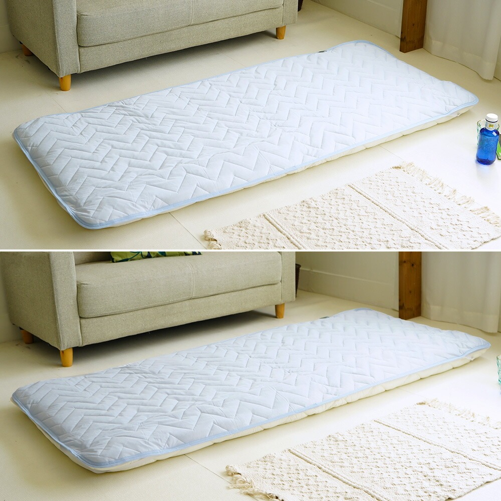 接触冷感 ひんやり敷パッド 使用イメージ