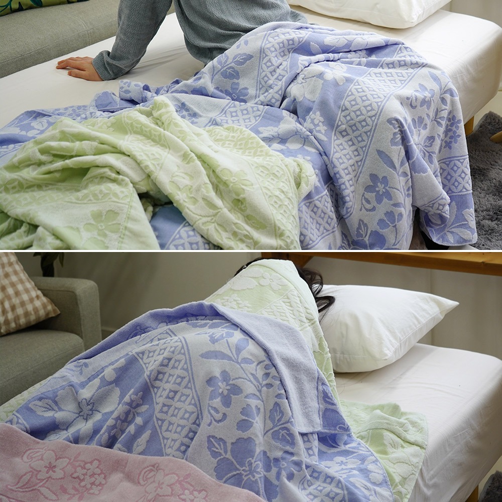 日本製 タオルケット 使用イメージ