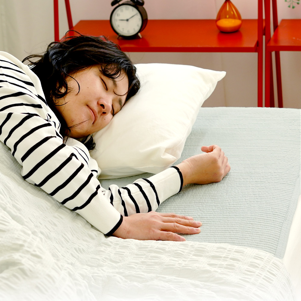 ヌビ 水洗い加工 敷パッド 使用イメージ