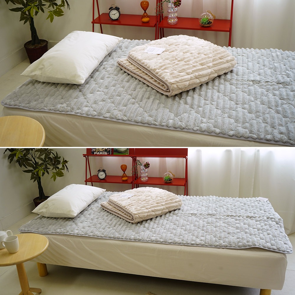 ふわとろ フランネルファー あったか敷パッド イメージ