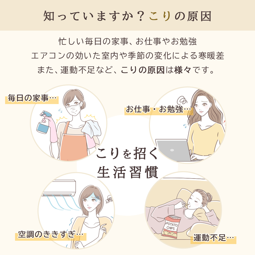 こりの原因