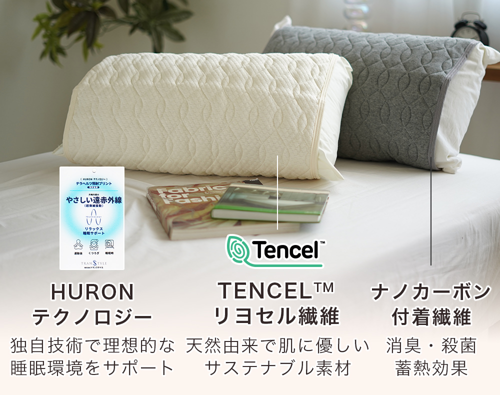 HURONテクノロジー/TENCEL(TM)リヨセル繊維/ナノカーボン付着繊維