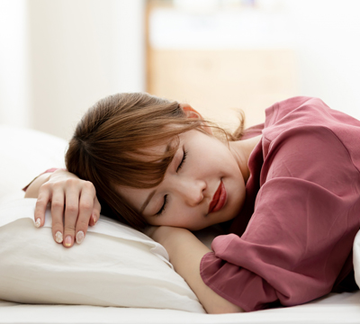 シルクとキルティング生地が心地よい